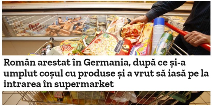Supermarket din Germania anunță ..